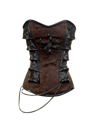 Steampunk-Corsage Vollbrust "Alexandra" Vorne